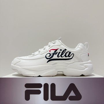 FILA RAYTONA 女生 白色 舒適 皮革 運動 老爹鞋 休閒鞋 4-C614Z-125