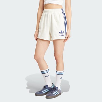 adidas 愛迪達 短褲 女款 運動褲 TERRY SHORT OR 白 IT9841