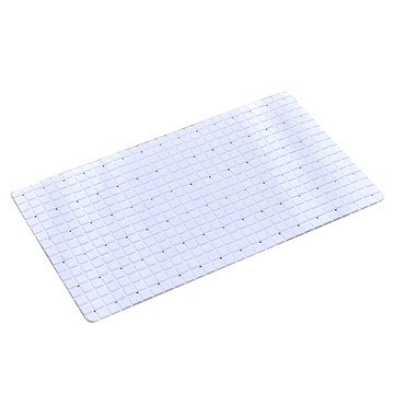 E.dot 浴室吸盤防滑地墊 PVC材質  67 x 37.5cm  白色  1個