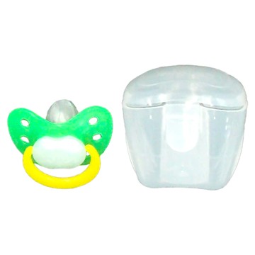 CHU-CHU 啾啾 標準安撫奶嘴套裝 附消毒/保管盒  綠色  1組