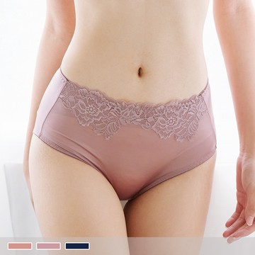 蝶依花蕾 三角剪裁緞面包臀柔滑 內褲 5730