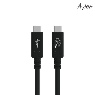 【官網限定】Avier Uni G2 USB4 Gen2x2 240W 高速資料傳輸充電線 / 黑 / 線徑5.0mm / 2m