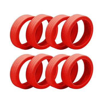 Kando 行李箱輪子保護套 ＜一般色 紅色16入 ＞ 輪子保護套 矽膠保護套 行李箱輪套_廠商直送