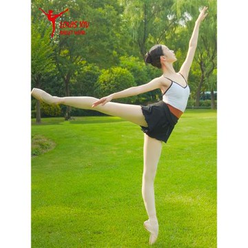 LOUISXIV路易十四抽繩系帶短褲芭蕾舞蹈成人高腰翻邊針織短褲