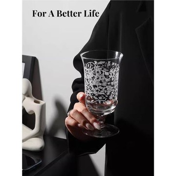 MOLA.Eolande.酒具法式復古高腳水晶杯中古玻璃杯酒杯杯子 | 玥嵐