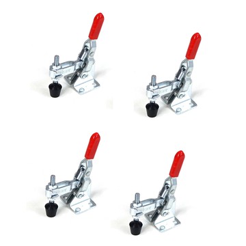 【得擘】 垂直式快速夾 110磅 4入組 美國 POWERTEC 木工 模具五金 夾具 固定夾 肘節夾鉗 快速夾鉗 治具