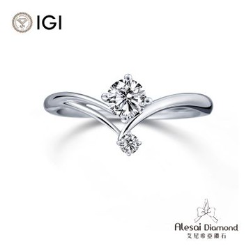 Alesai 艾尼希亞鑽石 IGI 50分 D/VS1 鑽戒 培育鑽石 3EX+IDEAL 車工