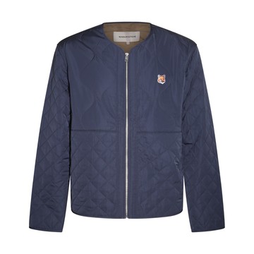Maison Kitsune - Ink Blue Quilted Fox Head Down Jacket