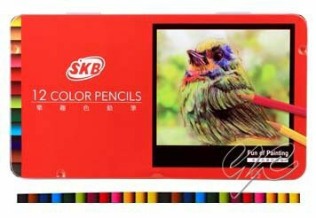 SKB  NP-120  樂趣12色色鉛筆 (鐵盒) / 盒【APP滿額下單4%點數(單一帳號最高1000點)】7/31止