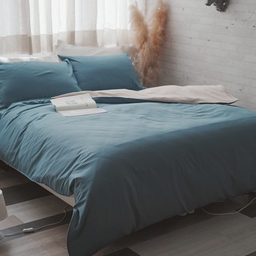 棉床本舖 冰島藍 薄床包/兩用被 新纖維萊賽爾 Lyocell 台灣製 低調輕奢 高CP值