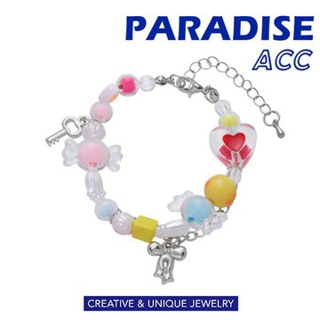 PARADISE  彩虹 糖果 蝴蝶结 吊墜 手鏈 多巴胺 女孩