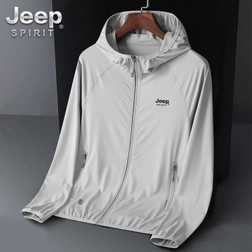 吉普防曬衣男款情侶夏季輕薄釣魚服冰絲2025新款連帽防曬服潮