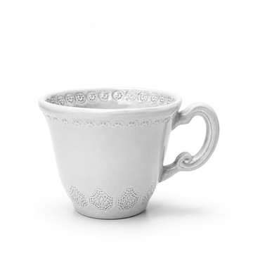 義大利VBC casa 純白蕾絲系列250ml馬克杯(8.4盎司/7.7cm)