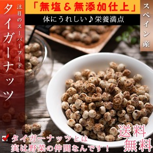 スペイン産 タイガーナッツ 皮なし 300g 無塩 無添加 ナッツ スーパーフード ドライフルーツ お菓子 おつまみ つまみ