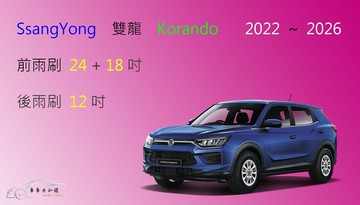 【車車共和國】SsangYong 雙龍 KORANDO (e-Motion) 矽膠雨刷 軟骨雨刷 後雨刷 雨刷錠