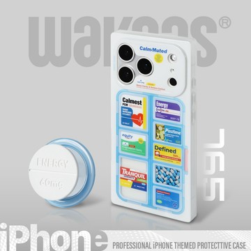 【Wakcas】iPhone 17 藥盒方形磁吸手機殼 16 15 Pro Max 磁吸 保護殼 原創手機殼