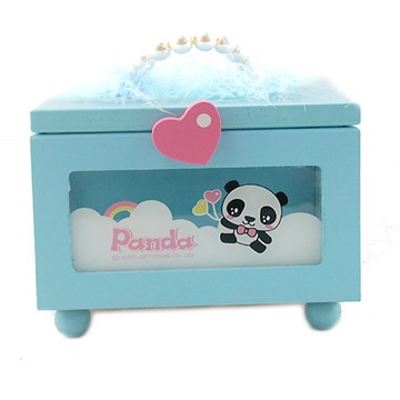 【iSFun】熊貓妮妮＊手提式隨身木盒
