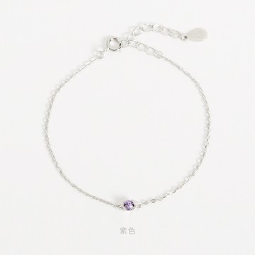 [採用施華洛世奇水晶/純銀] 浪漫際遇手鍊 / 12色 / Crystals from Swarovski / Romantic Encounter Bracelet