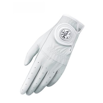 美國PGA 高爾夫手套女士全羊皮手套可拆卸馬克防滑舒適透氣1雙