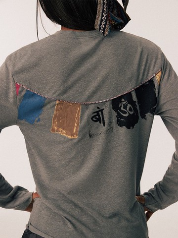 雪域經幡 / 做舊感T恤上衣