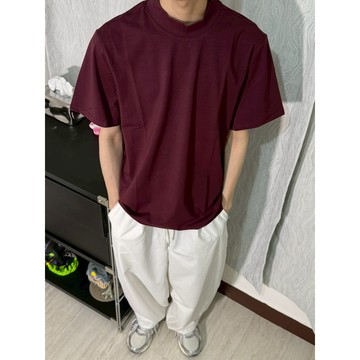 【PORY STORE】24H出貨 五色 莫代爾涼感面料 素T 短T 短袖 寬鬆版型 重磅短T