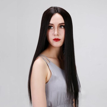 現貨+預購 女假髮真髮長假髮透氣假髮片輕量假髮免打理隱形增髮整頂假髮-65cm手織2色74gg77【獨家進口】【米蘭精品】