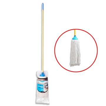 [家速配]潔田屋好易拖圓形特級棉紗拖把