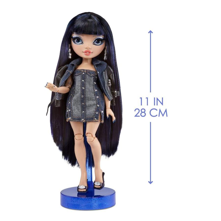 Rainbow High Kim Denim Blue Fashion Doll. Fashionable Outfit 10 Colorf