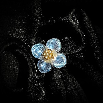 映素妝香雪球琉璃鋯石18K包金戒指絲巾扣耳飾