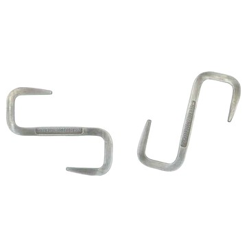 POST GENERAL 戶外S型掛鉤 短版 鋼製 尺寸W45 x D2 x H80mm  銀色  1個