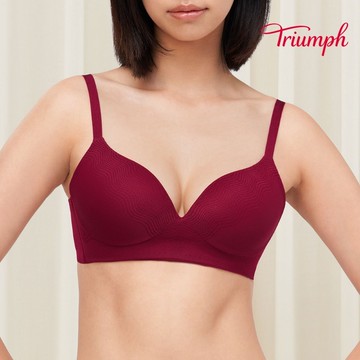 黛安芬-勻體魔塑系列 無鋼圈內衣 D-E 深紅｜11R1946 71
