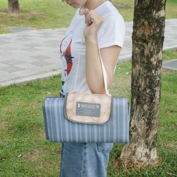 【DESTINO STYLE】日本B/D直條紋肩背野餐墊