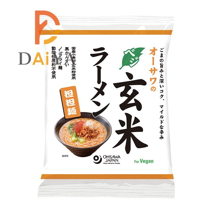 オーサワのベジ玄米ラーメン(担担麺) 132g(うち麺80g) ×1個＼着後レビューでプレゼント有！／