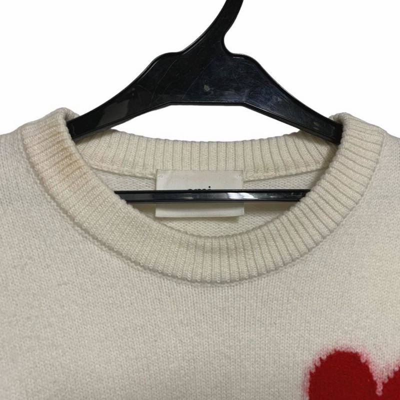 中古】 AMI PARIS アミパリス セーター ハートロゴ 長袖ニット