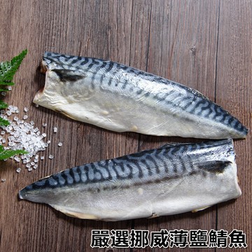 【鮮綠生活】挪威薄鹽鯖魚M~18片送4片共出貨22包 (免運優惠組)