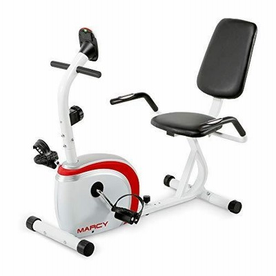 Marcy Recumbent Exercise Bike with Magnetic Resistance and Pulse Sensor NS-