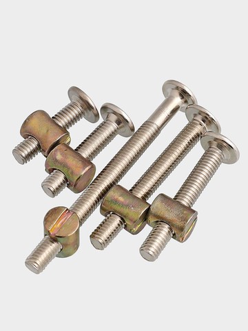 嬰兒童床螺絲家具木床書桌櫥柜五金配件螺絲連接件M6M8配錘仔螺母