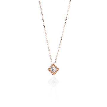 Visel 古典方單鑽項鍊