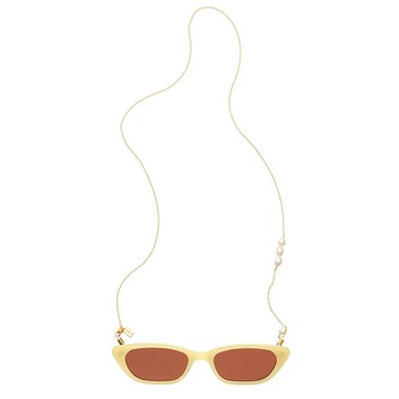 LESIS｜Simple Sunglasses Chain 巴洛克珍珠排列眼鏡鏈