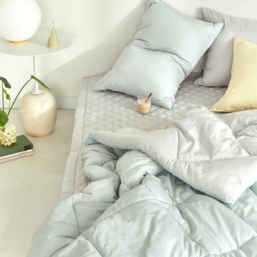 farfe 韓國製造 潔淨羽絨填充薄被  S/SS(145*210cm)  淺薄荷綠