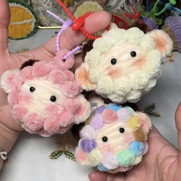 【小悅居】Diy手工小羊可愛扭扭棒掛件包掛禮物材料包玩偶送閨蜜朋友創意網紅同款、熱門單品 人氣好物