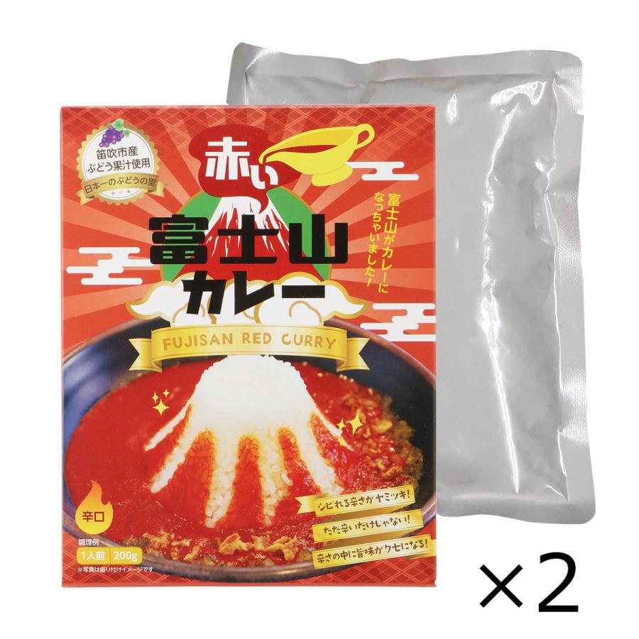 富士山カレー お試しセット B 赤い富士山カレー カレー 惣菜 レトルトカレー 富士山 簡単 温めるだけ カレーライス ポスト投函便