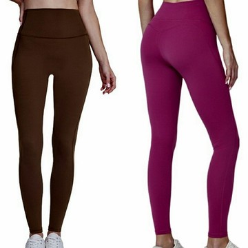 現貨+預購 高腰運動褲長褲緊身褲瑜珈褲內搭褲-加絨提臀口袋女褲子5色74ky45【獨家進口】【米蘭精品】