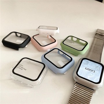 蘋果手錶殼 適用 Apple Watch 11 10 9 8 SE 7 6 PC硬殼 鋼化膜一體殼 42mm 46mm