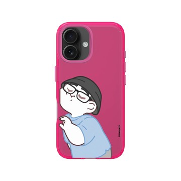 iPhone 16 Clear 粉漾桃 - 於是日常了 - 高調閃光彈－比心NIO