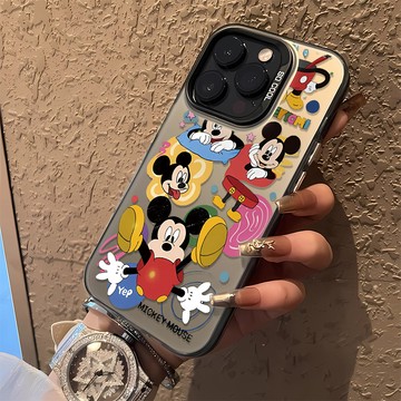米奇樂園 iphon手機殼 卡通防摔保護殼 適用iPhone 16e 15 14 13 12 11 Pro Max
