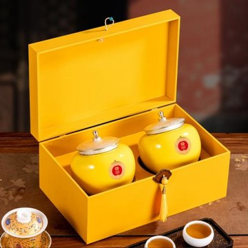 陶瓷茶葉罐包裝盒空禮盒高檔通用紅茶金駿眉黃金芽禮品盒密封罐