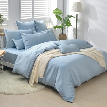 英國Abelia《唯蕾時光》天絲刺繡滾邊四件式防蹣抗菌吸濕排