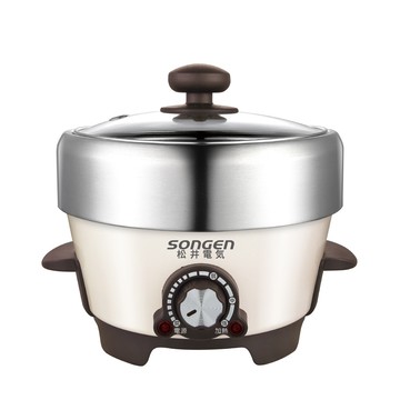 【SONGEN松井】1L不鏽鋼蒸煮烤多功能料理鍋SG-810A