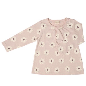 akachan honpo - 長袖T恤-滿版印花-粉紅色